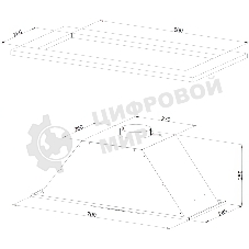Встраиваемая вытяжка Kuppersberg Inlinea 70 LX 25 х 70 х 28.5 см, 650 м3/ч, 42 дБ, отвод/циркуляция, кнопочное управление, 3 скорости, нержавеющая сталь