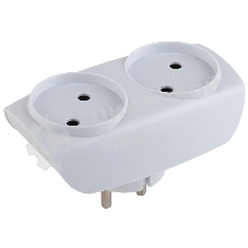 Разветвитель ЭРА C0045520 SP-2-W белый 2гн, без заземл