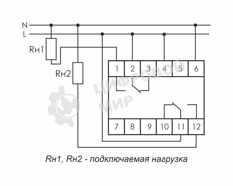Реле времени PCU-507 (многофункц. два независимых вр. 1 мод. 230В 2х8А 2P IP20 монтаж на DIN-рейке) F&F EA02.001.022