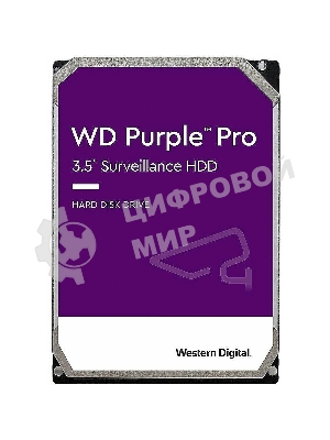 Жесткий диск WD Original SATA-III 10Tb WD101PURP Video Purple Pro (7200rpm) 256Mb 3.5