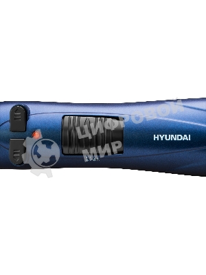 Фен-щётка Hyundai H-HB0110 синий, 1000 Вт, ионизация, 40/50 мм