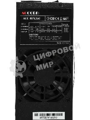 Блок питания Accord ACC-TFX350, 350Вт, 80мм, черный