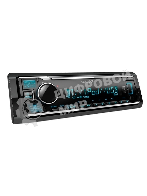 Автомагнитола Kenwood KMM-BT408, 1 DIN, Bluetooth, USB Type-A, AUX, съёмная панель