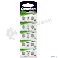 Батарейка для часов Camelion G13 BL-10 Mercury Free (0%Hg), 357A/LR44/A76) 1.5 В (блистер, 10 шт. в уп-ке)