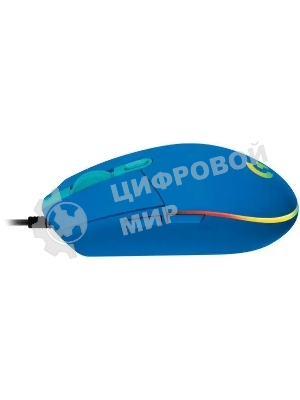 Мышь проводная Logitech G102 LIGHTSYNC синий, 8000 dpi, USB, кнопки - 6