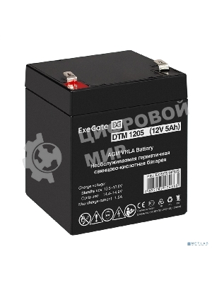 Аккумуляторная батарея ExeGate DTM 1205 (12V 5Ah, клеммы F2)