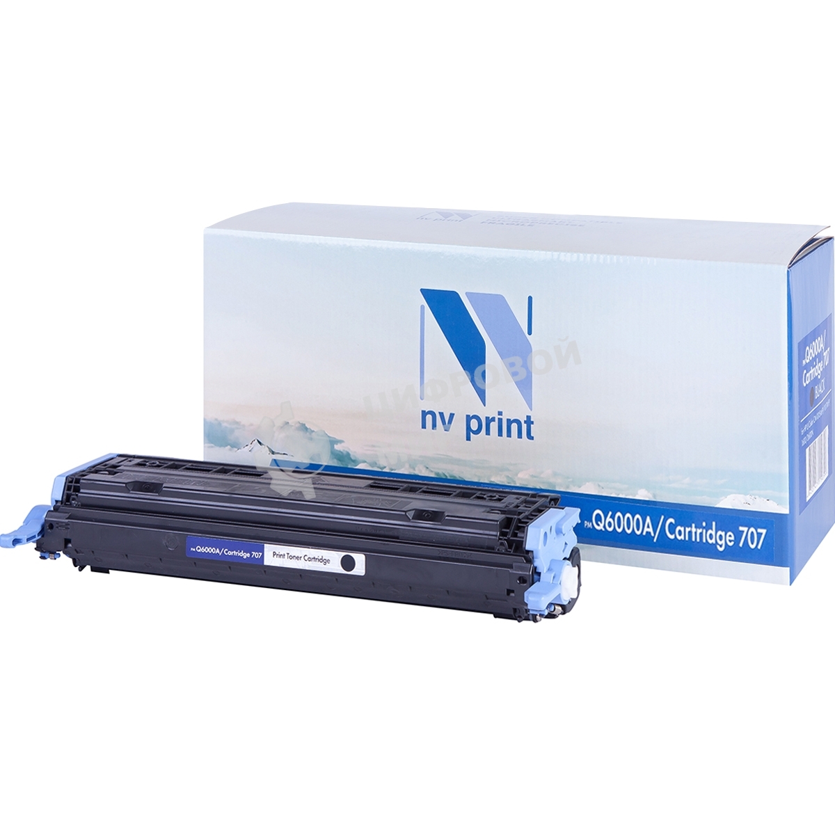 Картридж лазерный NVPrint совместимый HP Q6000A/Can707 черный для LJ Color CM1015MFP/1017MFP/1600/2600N (2500k)