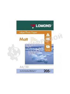Фотобумага Lomond 0102124 A4/205г/м2/25л./белый матовое для струйной печати
