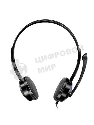 Гарнитура проводная мультимедийная с микрофоном SVEN AP-151MV, черный