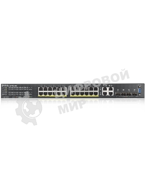 Коммутатор гибридный L2 PoE+ Zyxel NebulaFlex Pro GS2210-28HP, rack 19