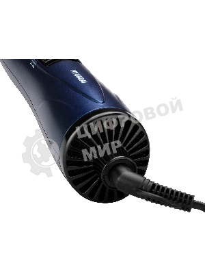 Фен-щётка Hyundai H-HB0110 синий, 1000 Вт, ионизация, 40/50 мм