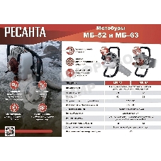 Мотобур Ресанта МБ-63