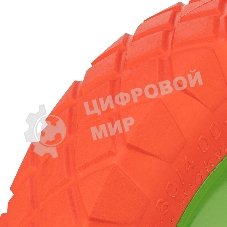 Колесо полиуретановое Сибртех 4.80/4-8, длина оси 90мм, подшипник 20 мм