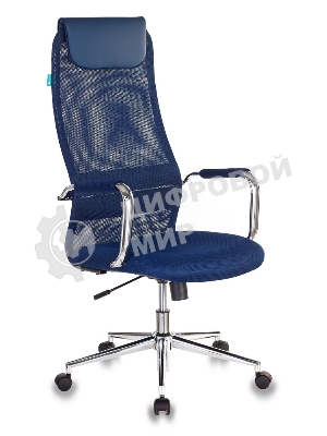Кресло Бюрократ KB-9N/DB/TW-10N TW-01 TW-11 синий, сетка