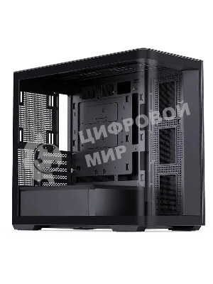 Корпус без блока питания Корпус JONSBO D300 Black MATX без БП, боковая панель из закаленного стекла, mini-ITX, micro-ATX, черный