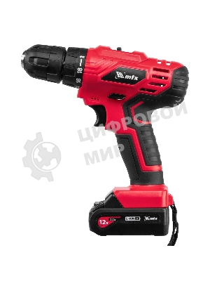 Дрель-шуруповерт MTX MCDL-12-02, 12 В, 2 Ач, 20 Нм, щеточный