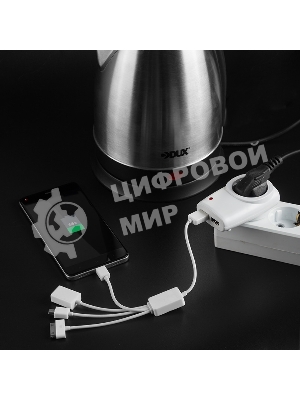 Адаптер питания 220В Rexant + 2 USB RX-17