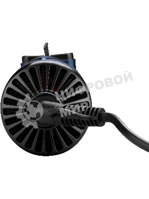 Фен-щётка Hyundai H-HB0110 синий, 1000 Вт, ионизация, 40/50 мм