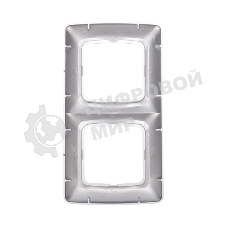 Рамка Kranz 2-я DEA горизонтальная Серебряный металлик