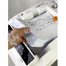 Шредер ГЕЛЕОС АП55-5, DIN P-5 (5 ур-нь секр.), фрагмент 1,9х12мм, АВТОПОДАЧА 400 лист (70г/м2), пл.карты/скрепки/скобы, 55 литров