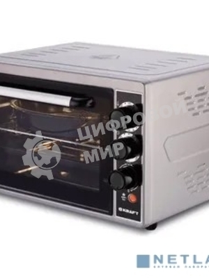 Мини-печь Kraft KF-MO3803KGR серый Мощность 1500(Вт),Объем 38(Л)