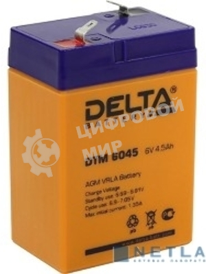 Батарея для ИБП Delta DTM 6045 (6V 4.5Ah)