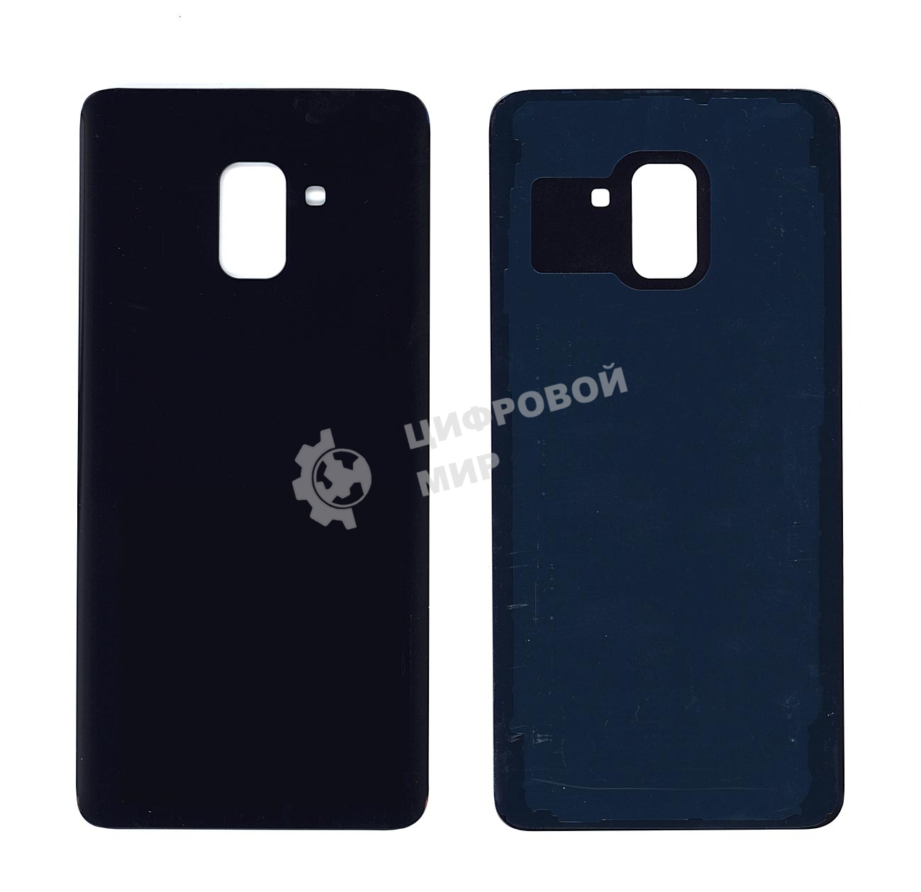 Задняя крышка для Samsung A730F Galaxy A8 Plus (2018) черный