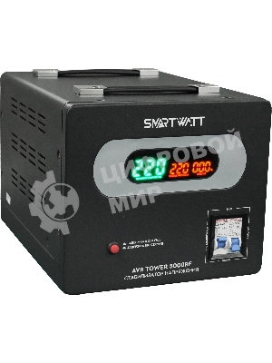 Напольный стабилизатор напряжения SMARTWATT AVR TOWER 5000RF (140W - 260W, 5000VA, 5 кВт, 50-60 Гц, LED-дисплей, релейны