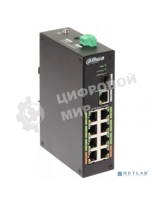 Коммутатор Dahua DH-LR2110-8ET-120 8-портовый ePoE