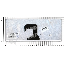 Клавиатура для ноутбука Lenovo IdeaPad U410 черная с серебристой рамкой