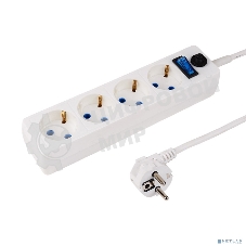 Сетевой фильтр PROconnect STANDARD 4 гнезда, 3 м, 3х0.75 мм², с/з + автовыкл., белый