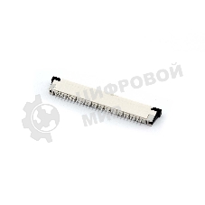 Разъем FPC Half Coverage Bottom Contact 1.0K-BX-28PWB 28 pin высота 2мм шаг 1мм