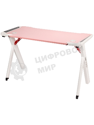 Стол игровой компьютерный HIPER HG-Z1-1160 UNICORN/высота 70 см/ширина 120 см/глубина 60 см/розовая МДФ столешница с карбоновым покрытием и белые ножки (HG-Z1-1160)