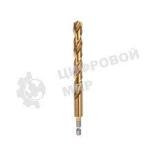 Сверло по металлу, 12мм, Р6М5, ТИТАН, шестигранный хвостовик (1 шт. в упаковке) DIN 338 Kranz