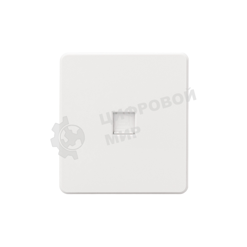 Розетка компьютерная Kranz ROUND RJ45 кат6 с/у перламутр