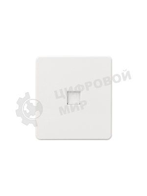 Розетка компьютерная Kranz ROUND RJ45 кат6 с/у перламутр