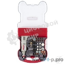 Прямошлифовальная машина (гравер) Зубр Гравер ЗГ-130ЭК H172 электрический с набором мини-насадок в кейсе, 172 предмета