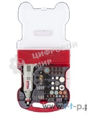 Прямошлифовальная машина (гравер) Зубр Гравер ЗГ-130ЭК H172 электрический с набором мини-насадок в кейсе, 172 предмета