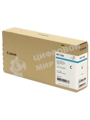 Картридж струйный Canon PFI-710 C 2355C001 голубой (700 мл) для Canon TX-2000/TX-3000/TX-4000