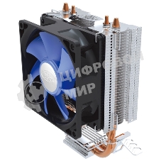 Кулер для процессора DEEPCOOL ICE EDGE MINI FS V2.0 синий, 80 мм, алюминий/медь, 2200 об/мин, 24.7 дБ, 3 pin, 100 Вт, 112 мм