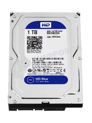 Жесткий диск Western Digital 1Tb 7200rpm WD10EZEX Original SATA-III Caviar Blue 64Mb 3.5