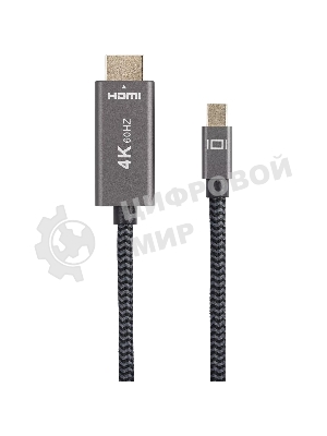 Кабель miniDisplayPort M-> HDMI M 4K@60Hz 1.8m Telecom,оплетка (TA562M-1.8M)