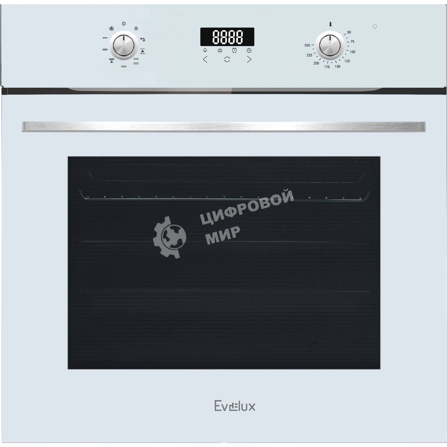 Встраиваемый электрический духовой шкаф Evelux EO 635 PW, белое стекло