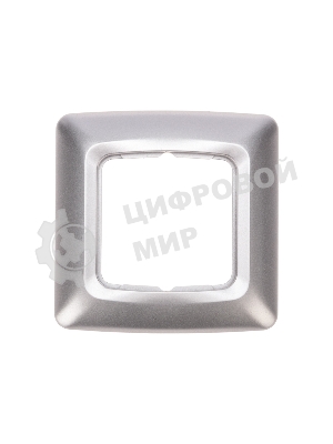 Рамка Kranz 1-я DEA горизонтальная Серебряный металлик