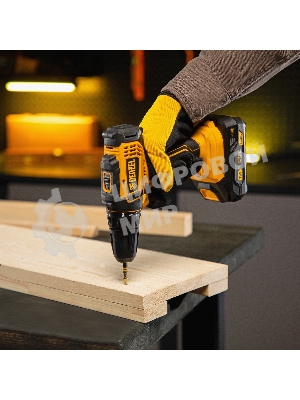 Дрель-шуруповерт Denzel CDL-18-0, 18 В, 0 Ач, 30 Нм, щеточный