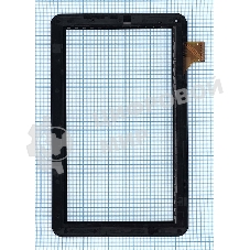 Сенсорное стекло (тачскрин) для Irbis TZ18, черное с рамкой