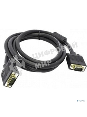 Кабель монитор - SVGA card (15M -15M) 15м 2 фильтра ExeGate позолоченные разъемы, экранирование
