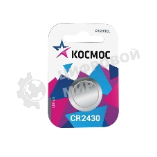 Элемент питания Космос литиевый CR CR2430 1хBL (блист.1шт)