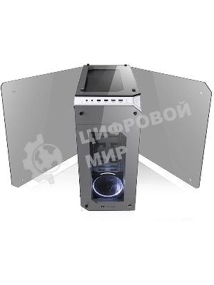 Компьютерный корпус Thermaltake View 71 TG Snow CA-1I7-00F6WN-00 White/Win/SPCC/Tempered Glass*4/Color Box/Riing 140мм White Fan*2