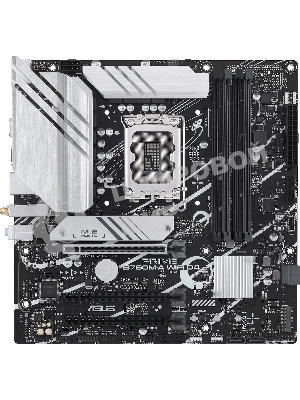 Материнская плата ASUS PRIME B760M-A WIFI D4, LGA 1700, Intel B760, 4xDDR4, 4xSATA, 2xM.2, 1xPCIe 4.0 x16, 1xPCIe 4.0 x4, 1xPCIe 4.0 x1, 2xHDMI, 1xDP, 1x 2.5Gb LAN, 2xUSB-A 3.2 Gen 2, 4xUSB-A 2.0, 3x3.5 мм, 7.1, mATX